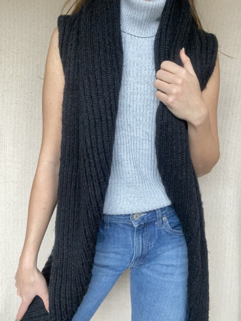 Thrift Store :: Apparel :: Black Cable Knit Vest - GiveRise - Sell